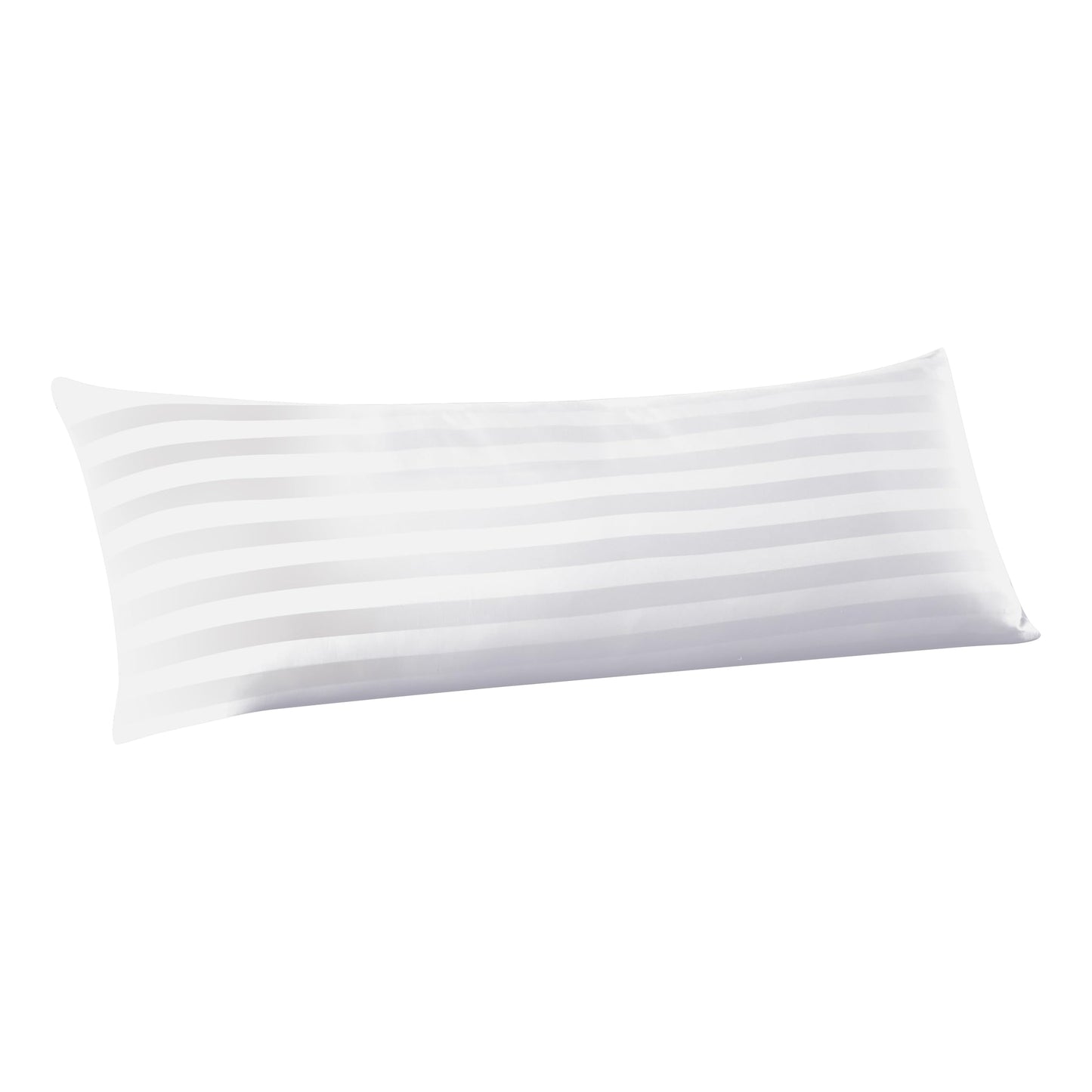Standard Pillow Protector Set of 4, 100% Egyptian Cotton Pillow Cases with Zipper 400 Thread Count Sateen Weave Cotton Grey Stripe Pillow Protector Standard Size Pillow Covers for Home/Hotel