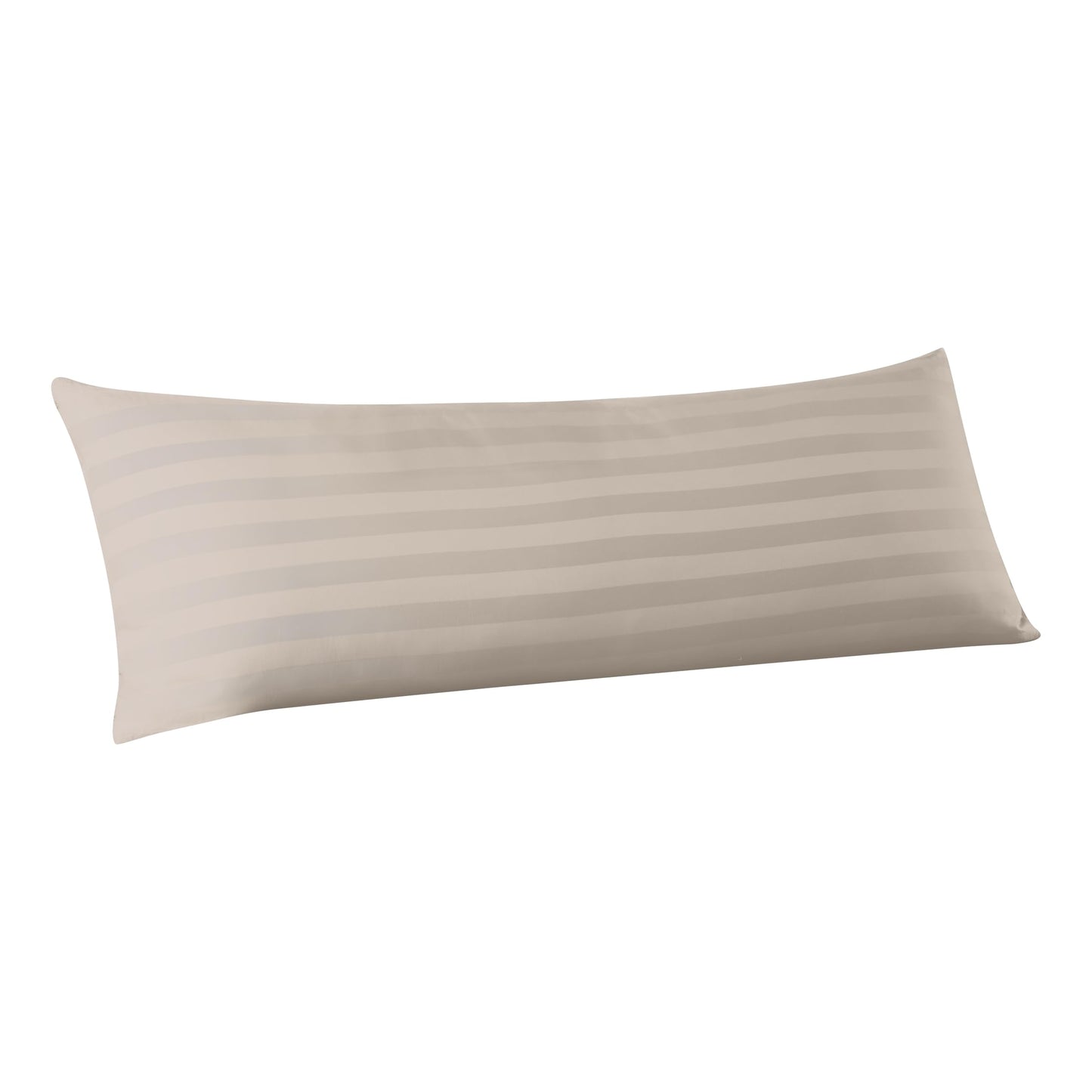 Standard Pillow Protector Set of 4, 100% Egyptian Cotton Pillow Cases with Zipper 400 Thread Count Sateen Weave Cotton Grey Stripe Pillow Protector Standard Size Pillow Covers for Home/Hotel