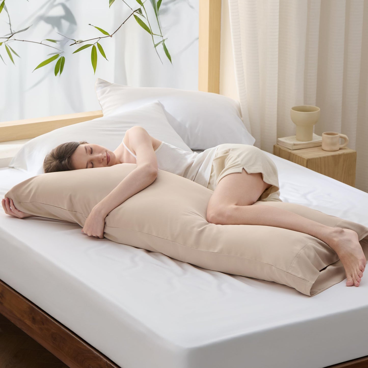 Bedsure Pillow Cases Queen, Cooling Pillow Cases, Rayon Derived from Bamboo Dark Grey Pillowcases Queen Size Set of 2, Breathable & Soft Bedding Pillow Cover with Envelope Closure,Gifts, 20x30 Inches