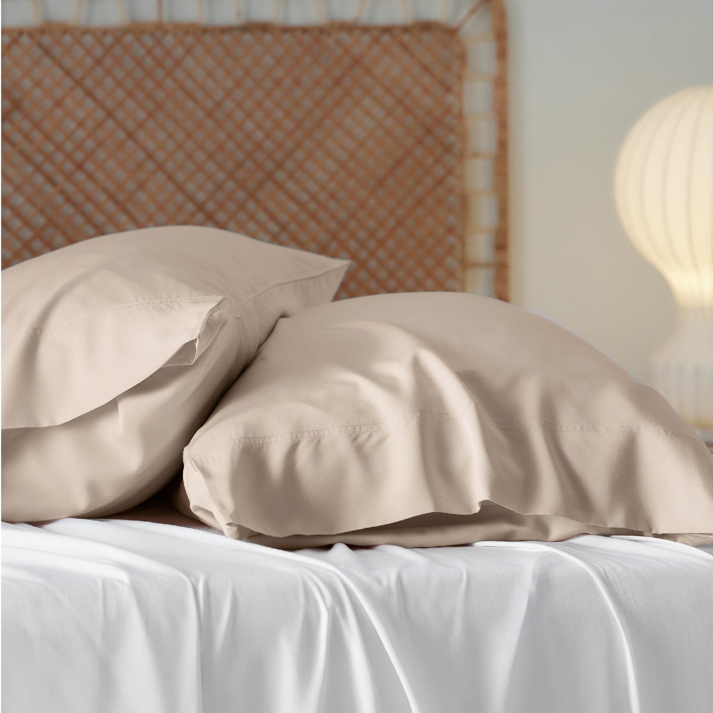Bedsure Pillow Cases Queen, Cooling Pillow Cases, Rayon Derived from Bamboo Dark Grey Pillowcases Queen Size Set of 2, Breathable & Soft Bedding Pillow Cover with Envelope Closure,Gifts, 20x30 Inches