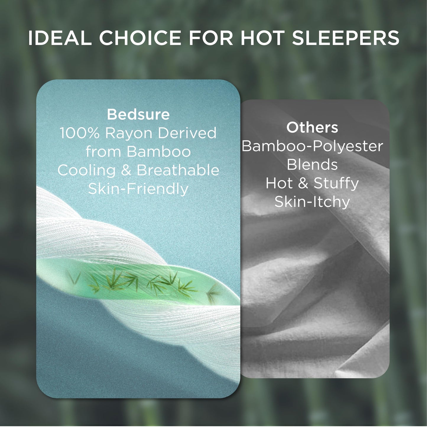 Bedsure Pillow Cases Queen, Cooling Pillow Cases, Rayon Derived from Bamboo Dark Grey Pillowcases Queen Size Set of 2, Breathable & Soft Bedding Pillow Cover with Envelope Closure,Gifts, 20x30 Inches
