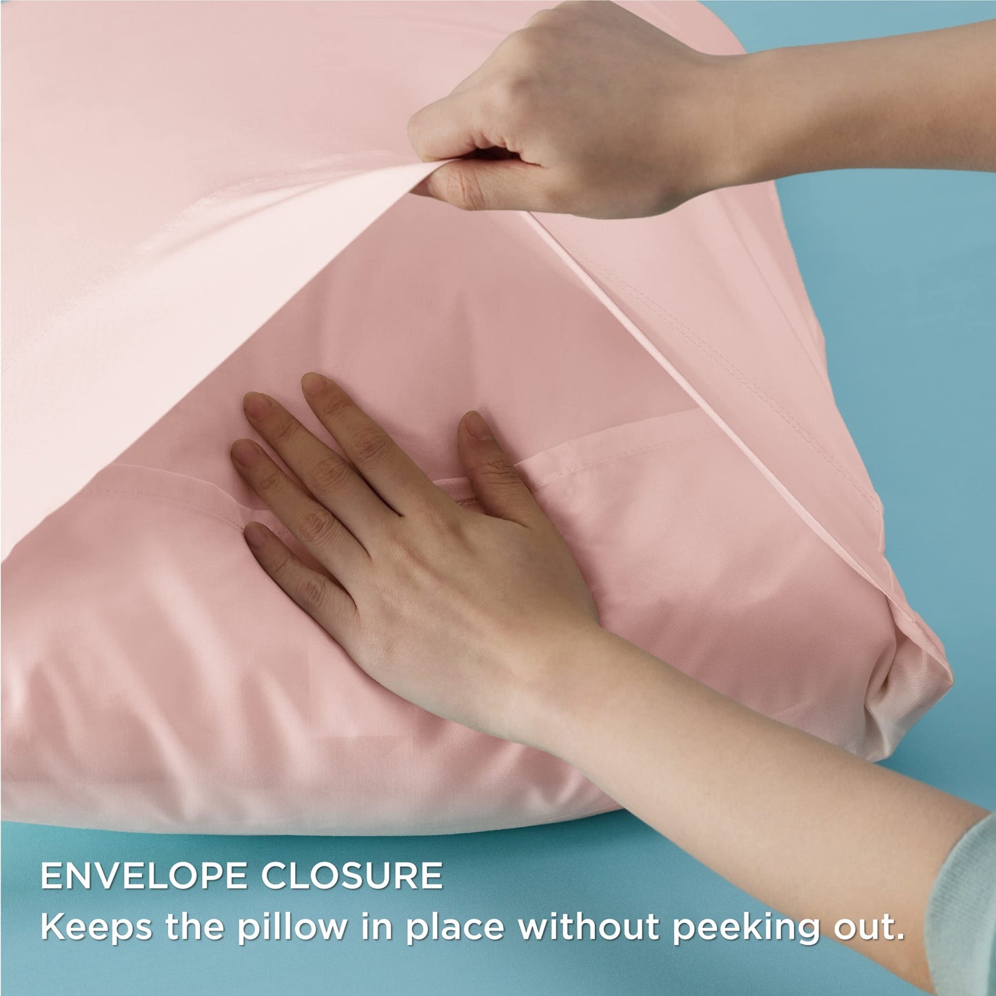 Bedsure Pillow Cases Queen, Cooling Pillow Cases, Rayon Derived from Bamboo Dark Grey Pillowcases Queen Size Set of 2, Breathable & Soft Bedding Pillow Cover with Envelope Closure,Gifts, 20x30 Inches