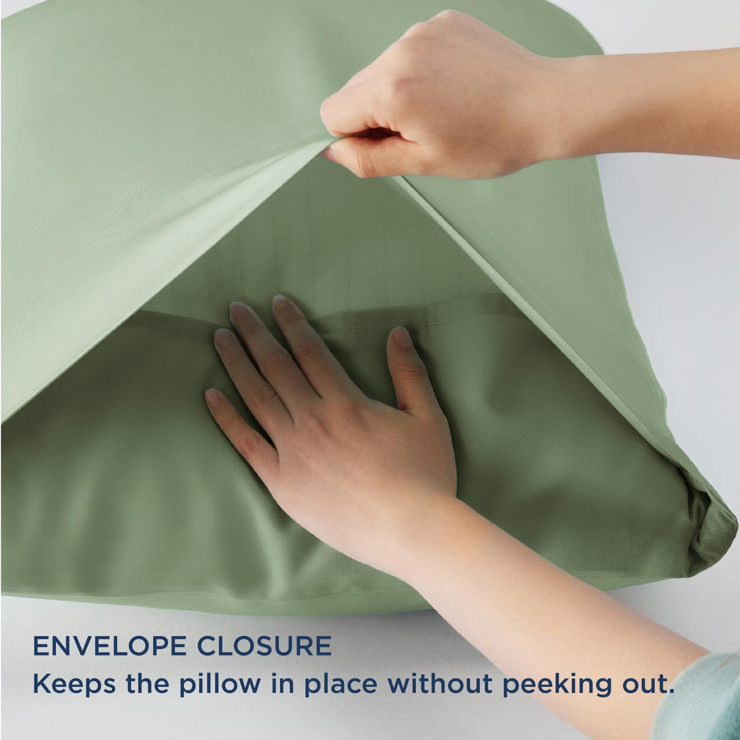 Bedsure Pillow Cases Queen, Cooling Pillow Cases, Rayon Derived from Bamboo Dark Grey Pillowcases Queen Size Set of 2, Breathable & Soft Bedding Pillow Cover with Envelope Closure,Gifts, 20x30 Inches