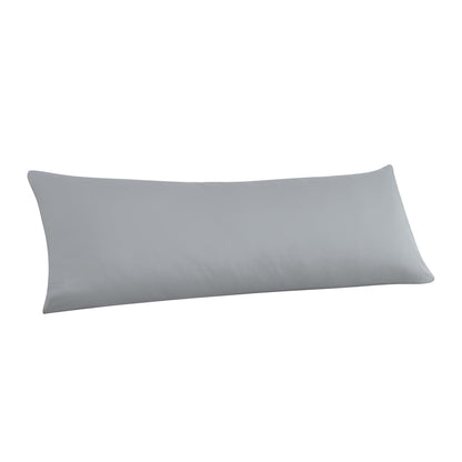 Standard Pillow Protector Set of 4, 100% Egyptian Cotton Pillow Cases with Zipper 400 Thread Count Sateen Weave Cotton Grey Stripe Pillow Protector Standard Size Pillow Covers for Home/Hotel